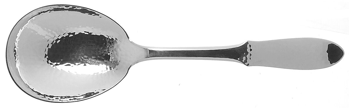 Mermaid (Silverplate) Solid Serving Spoon by Georg Jensen (Denmark)-1