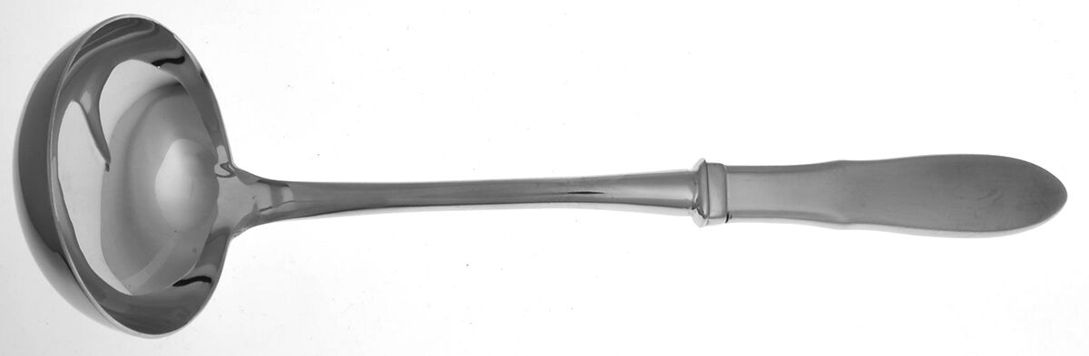 Mitra (Stainless) Soup Ladle with Stainless Bowl HC by Georg Jensen (Denmark)-1