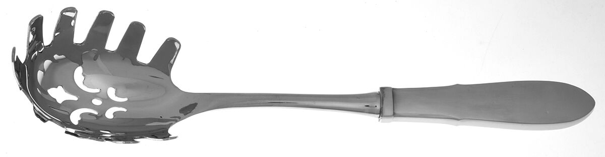 Mitra (Stainless) Pasta Server with Stainless Bowl HC by Georg Jensen (Denmark)-1