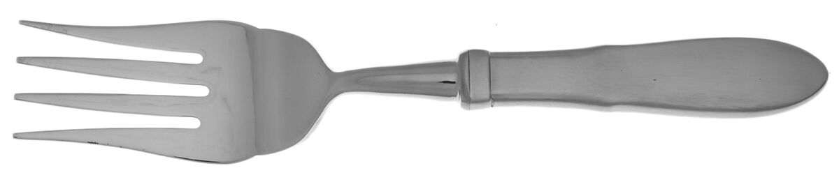 Mitra (Stainless) Cold Meat Fork Large, Stainless Tines HC by Georg Jensen (Denmark)-1