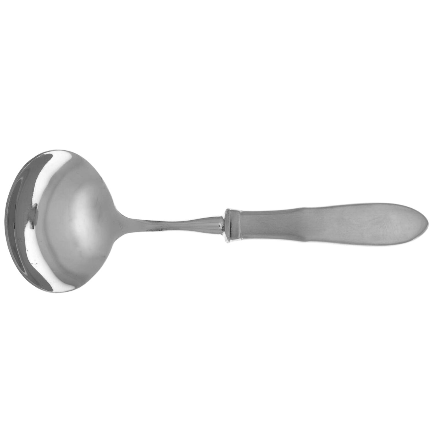 Mitra (Stainless) Gravy Ladle with No Spout Stainless Bowl HC by Georg Jensen (Denmark)-1