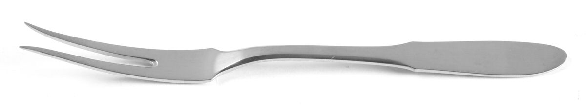 Mitra (Stainless) Medium 2-Tine Cold Meat Serving Fork by Georg Jensen (Denmark)-1