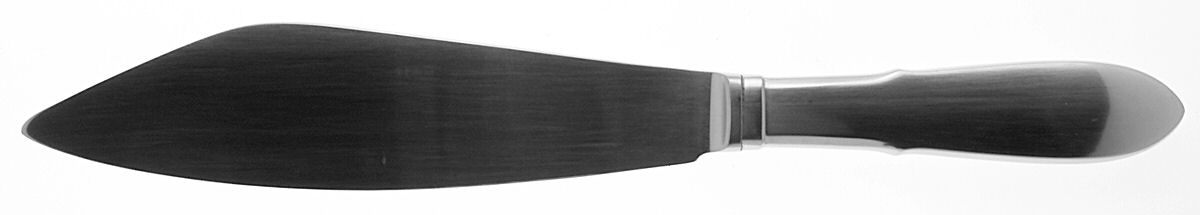 Mitra (Stainless) Large Cake Server Knife with Stainless Blade by Georg Jensen (Denmark)-1