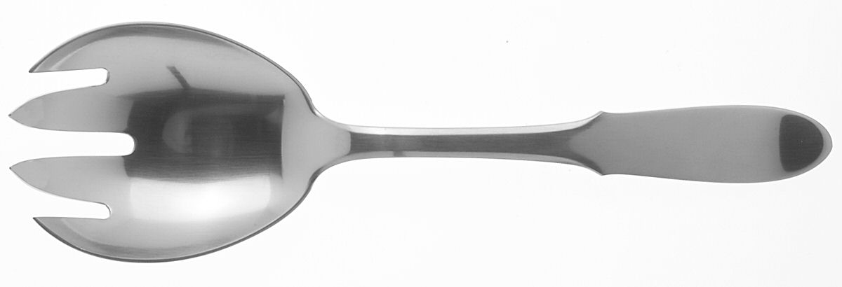 Mitra (Stainless) Solid Serving Fork by Georg Jensen (Denmark)-1