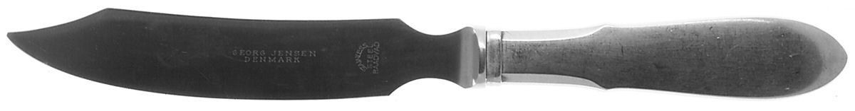 Mitra (Stainless) Solid Serving Cheese Knife by Georg Jensen (Denmark)-1