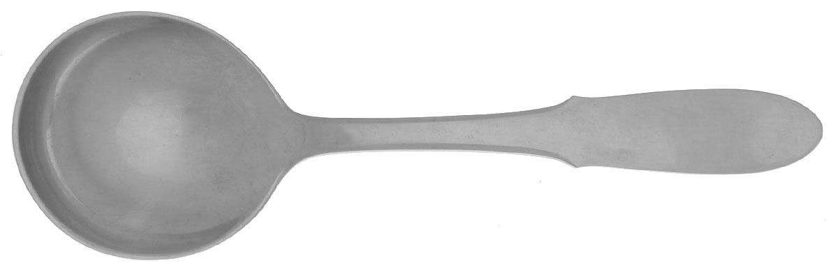Mitra (Stainless) Round Bowl Soup Spoon (Cream Soup) by Georg Jensen (Denmark)-1
