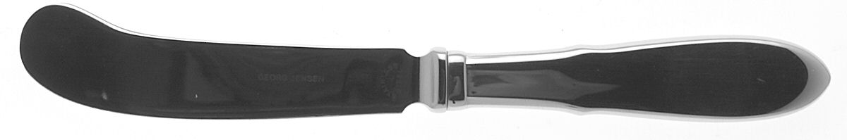 Mitra (Stainless) Butter Spreader Hollow Hdl-Paddle/Stainless Blade by Georg Jensen (Denmark)-1