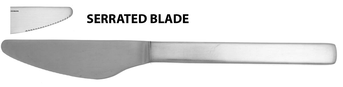 New York (Stainless) New French Long Handle Dinner Grill Knife by Georg Jensen (Denmark)-1