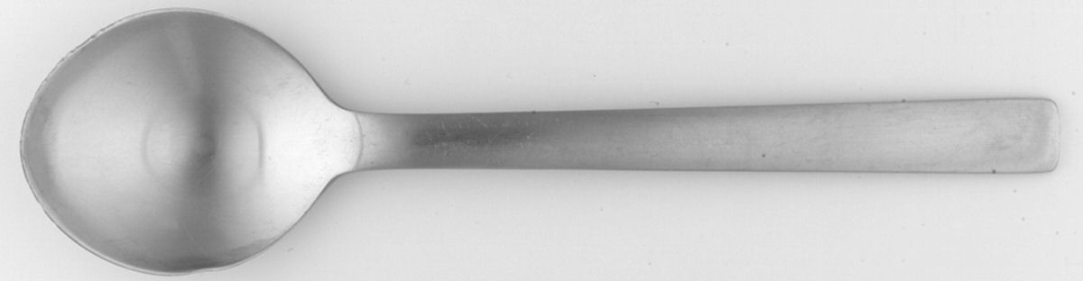 New York (Stainless) Dessert/Oval Soup Spoon by Georg Jensen (Denmark)-1