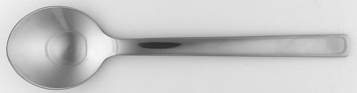New York (Stainless) Place/Oval Soup Spoon by Georg Jensen (Denmark)-1
