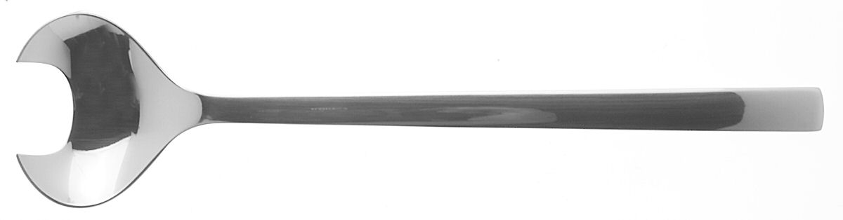 New York (Stainless) Solid Salad Serving Fork by Georg Jensen (Denmark)-1
