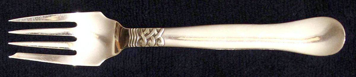 Nordic-Ladby (Sterling, 1927) Individual Salad Fork by Georg Jensen (Denmark)-1