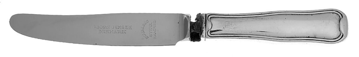 Old Danish (Sterling) Baby Knife with Stainless Blade by Georg Jensen (Denmark)-1