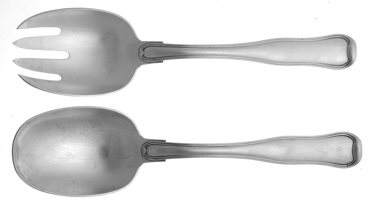 Old Danish (Sterling) Large Solid Serving Set by Georg Jensen (Denmark)-1