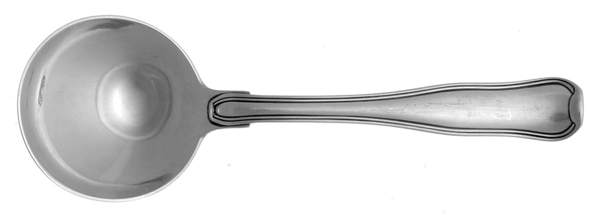 Old Danish (Sterling) Round Bowl Soup Spoon (Bouillon) by Georg Jensen (Denmark)-1
