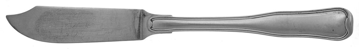 Old Danish (Sterling) Individual Solid Fish Knife by Georg Jensen (Denmark)-1
