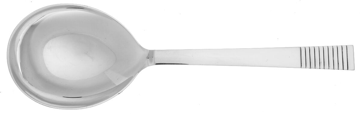 Parallel (Sterling, 1931) Small Solid Serving Spoon by Georg Jensen (Denmark)-1