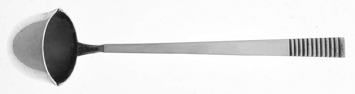 Parallel (Sterling, 1931) Mustard Spoon by Georg Jensen (Denmark)-1