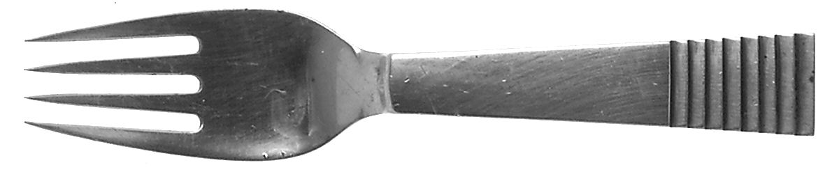 Parallel (Sterling, 1931) Baby Fork by Georg Jensen (Denmark)-1