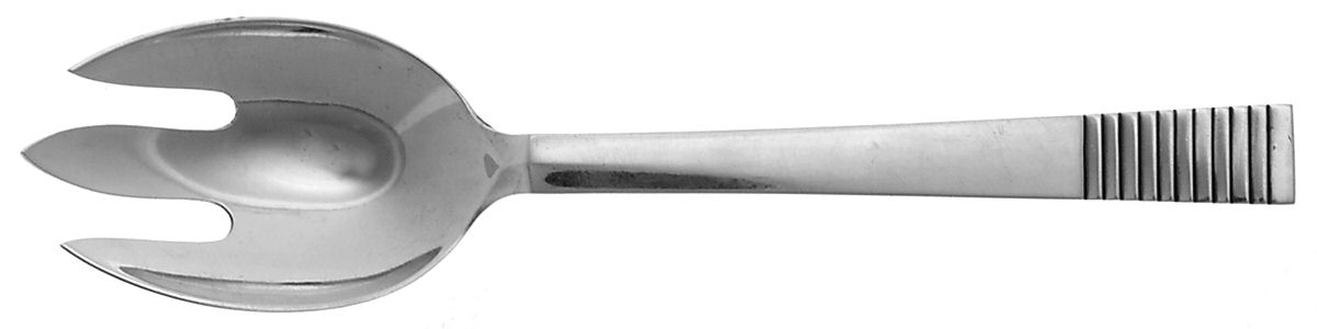 Parallel (Sterling, 1931) Solid Compote Serving Fork by Georg Jensen (Denmark)-1