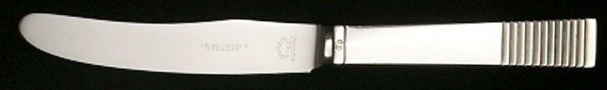 Parallel (Sterling, 1931) Individual Fruit Knife with Stainless Blade by Georg Jensen (Denmark)-1