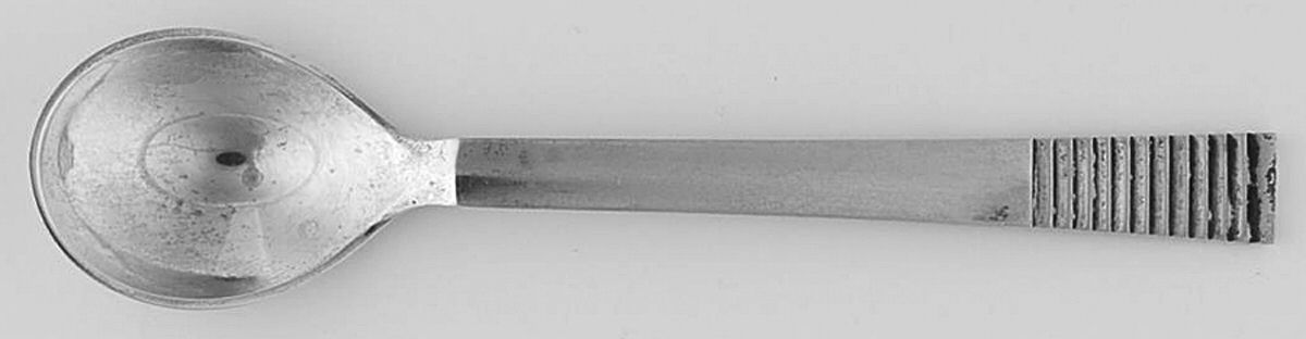 Parallel (Sterling, 1931) Demitasse Spoon by Georg Jensen (Denmark)-1