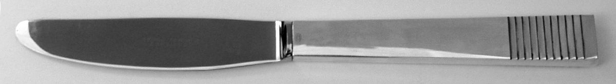 Parallel (Sterling, 1931) Modern Long Handle Dinner Knife by Georg Jensen (Denmark)-1
