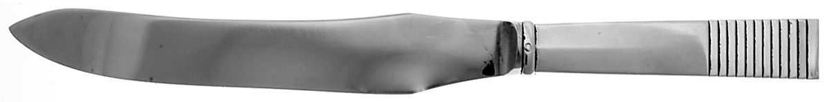 Parallel (Sterling, 1931) Large Stainless Blade Roast Carving Knife by Georg Jensen (Denmark)-1