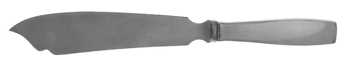 Plata (Stainless) Large Cake Server Knife with Stainless Blade by Georg Jensen (Denmark)-1
