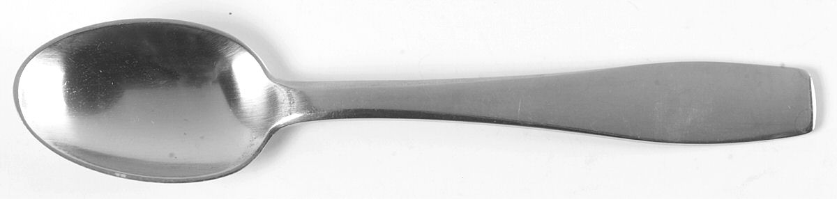 Plata (Stainless) Teaspoon by Georg Jensen (Denmark)-1
