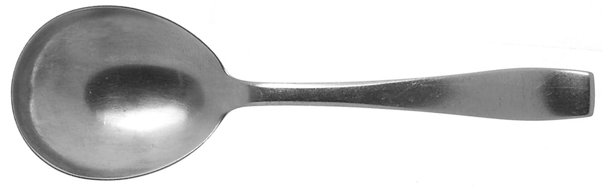 Plata (Stainless) Solid Salad Serving Spoon by Georg Jensen (Denmark)-1