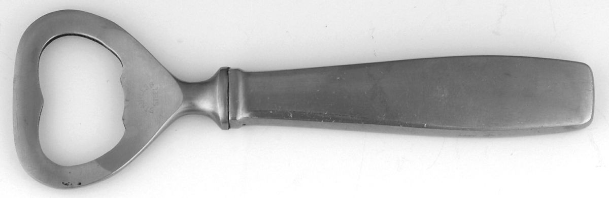 Plata (Stainless) Bottle Opener with Stainless Bowl by Georg Jensen (Denmark)-1