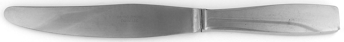 Plata (Stainless) Modern Long Handle Luncheon Knife by Georg Jensen (Denmark)-1