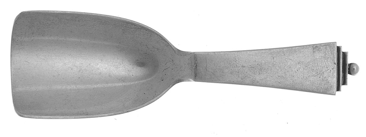 Pyramid (Sterling, 1927) Sugar Shovel by Georg Jensen (Denmark)-1