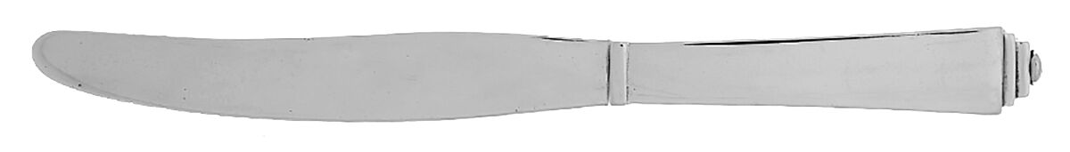 Pyramid (Sterling, 1927) Individual Solid Fruit Knife by Georg Jensen (Denmark)-1
