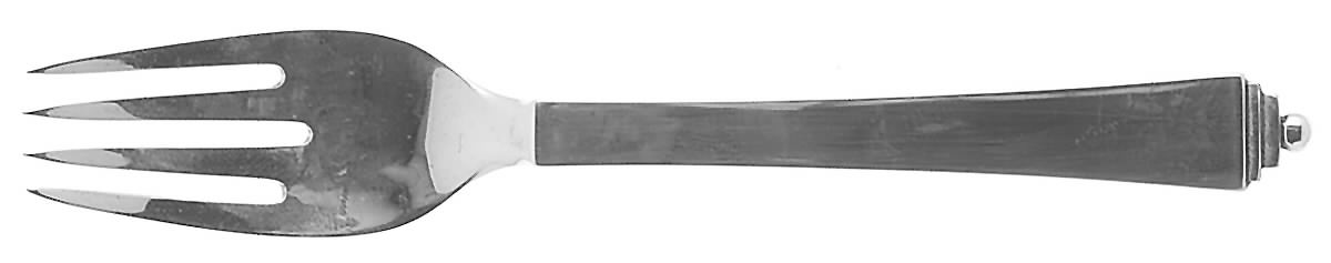 Pyramid (Sterling, 1927) Individual Solid Fish Fork by Georg Jensen (Denmark)-1