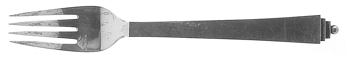 Pyramid (Sterling, 1927) Fork by Georg Jensen (Denmark)-1