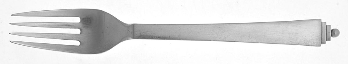 Pyramid (Sterling, 1927) Fork by Georg Jensen (Denmark)-1
