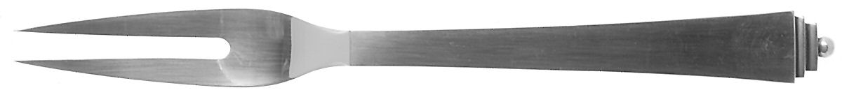 Pyramid (Sterling, 1927) Medium 2-Tine Cold Meat Serving Fork by Georg Jensen (Denmark)-1
