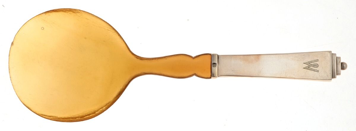 Pyramid (Sterling, 1927) Horn Blade Tomato Server by Georg Jensen (Denmark)-1