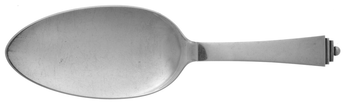 Pyramid (Sterling, 1927) Large Cake Server Solid Piece by Georg Jensen (Denmark)-1