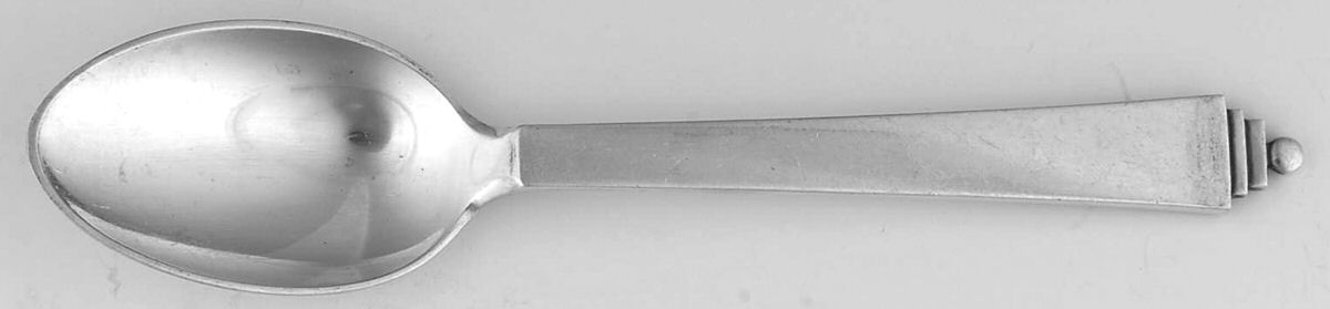 Pyramid (Sterling, 1927) Large Youth Teaspoon by Georg Jensen (Denmark)-1