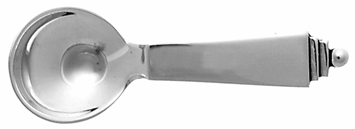 Pyramid (Sterling, 1927) Individual Salt Spoon by Georg Jensen (Denmark)-1