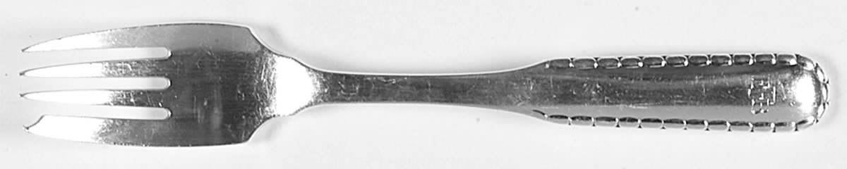 Rope (Sterling) Individual Salad Fork by Georg Jensen (Denmark)-1