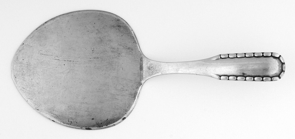 Rope (Sterling) Pastry Server Solid Very Small by Georg Jensen (Denmark)-1