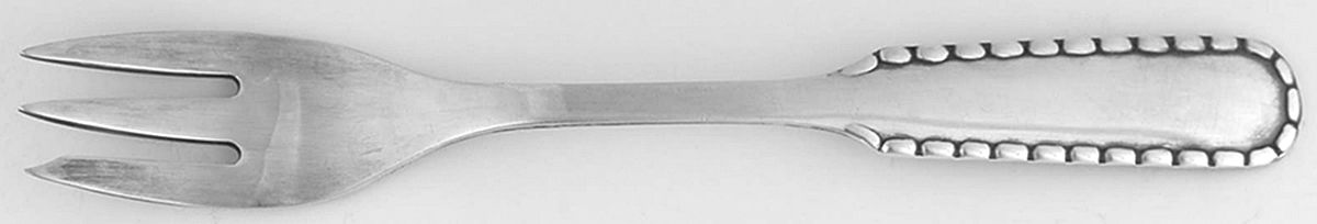 Rope (Sterling) Pastry Fork by Georg Jensen (Denmark)-1