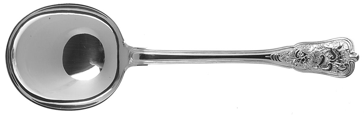 Rosenborg (Silverplate) Solid Serving Spoon by Georg Jensen (Denmark)-1