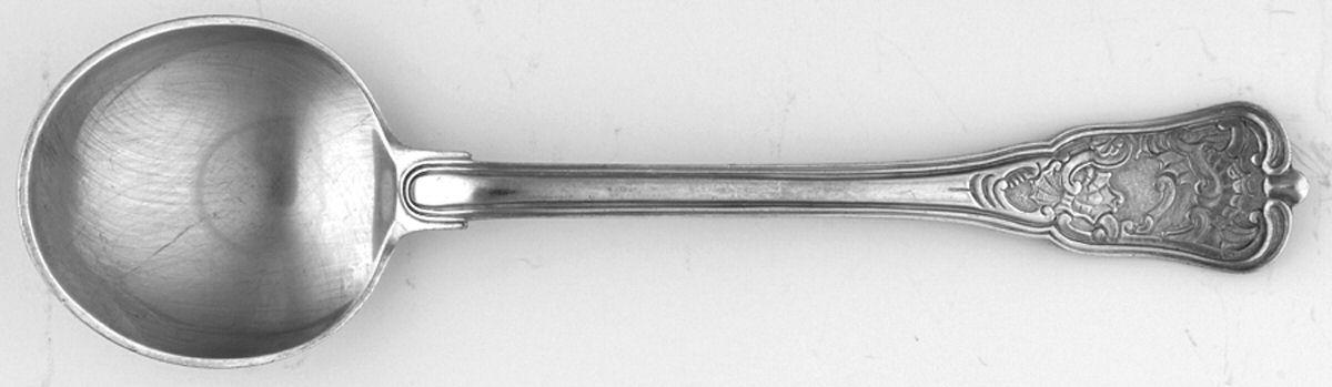 Rosenborg (Silverplate) Jam Spoon by Georg Jensen (Denmark)-1