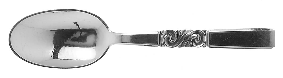 Scroll (Sterling, 1927) Large Youth Teaspoon by Georg Jensen (Denmark)-1