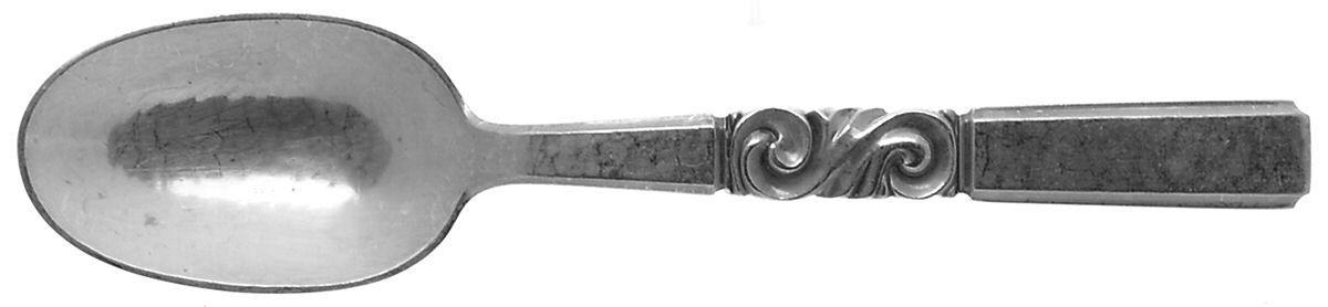 Scroll (Sterling, 1927) Teaspoon by Georg Jensen (Denmark)-1
